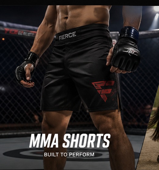 MMA athlete in a cage